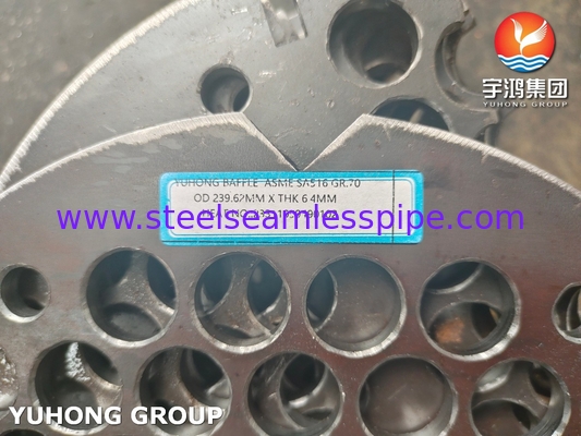 ASTM B171 C71500 Kopernikkel 70/30 buisplaat voor schelp- en buiswarmtewisselaars