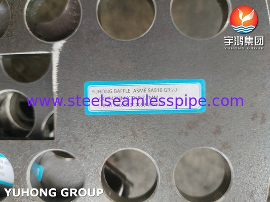 ASTM B171 C71500 Kopernikkel 70/30 buisplaat voor schelp- en buiswarmtewisselaars