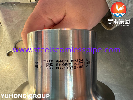 B16.9 Buttweld Fittings ASTM A403 WP304 Roestvrij staal Lap Joint Stud Ends
