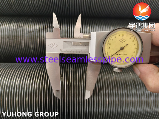 ASTM A210 GR.A1, Carbon Steel Embedded Fin Tube Met Aluminium Strip, 100% ECT