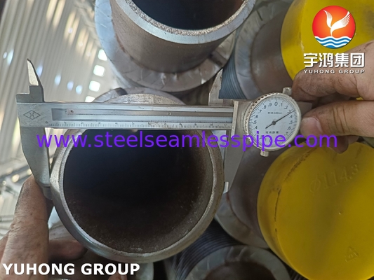 HFW Solid Plain Fined Tube, ASTM A335 P22 Alloy Steel naadloze buis voor ketel