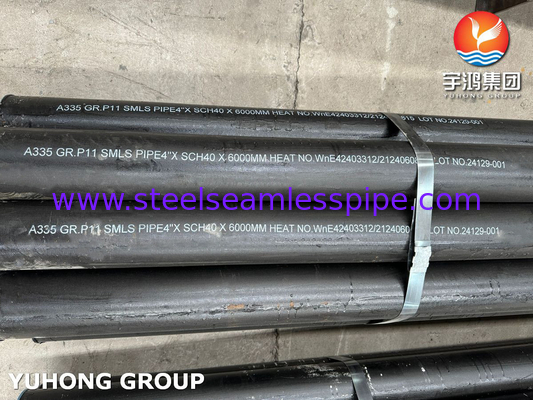 ASTM A335 GRAADE P11 ALLOY STEEL naadloos buisje voor verwarming stralingssectie