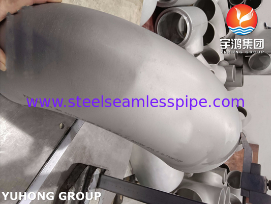 ASTM A815 UNS S32750 Super duplex roestvrijstalen inlegstukken 90 graden LR Elbow