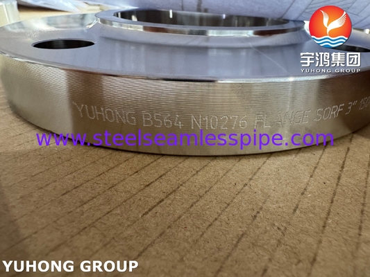 ASTM B564 UNS N10276 Slip On Flange met nikkellegering / Hastelloy C276 SORF Flange