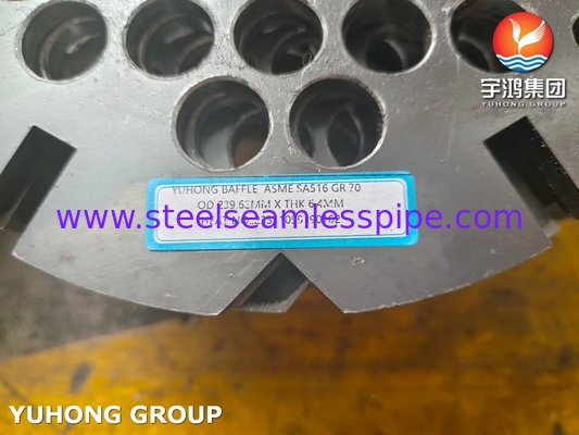 ASME SA516 Grade70N Carbon Steel Baffle voor schelpen en buiswarmtewisselaars