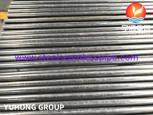 SB163 Monel 400 Nikkel-koper legering buis UNS N04400 Destillatie kolommen