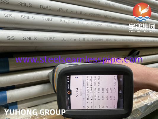 ASTM A213 TP304 304H 304L roestvrijstalen warmtewisselaarbuis