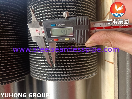 TP304H HFW Fin Tube Serrated Type ASTM A312 voor HRSG warmteherstel stoom systeem