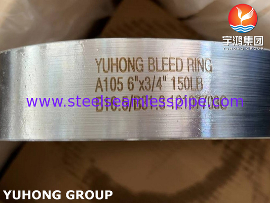 Bloedring ASME SA105 Carbon Steel Flange B16.5 voor voedselverwerking