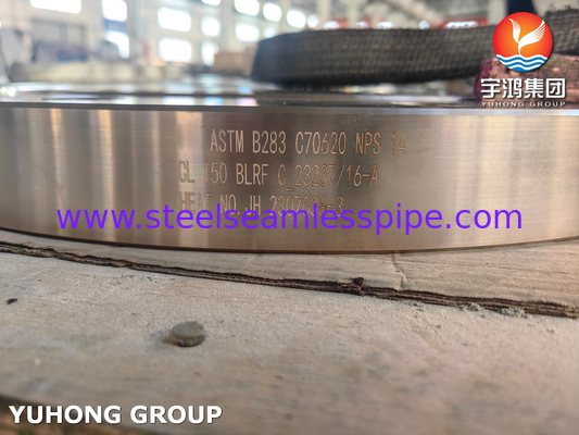 ASTM B283 UNS C70620 Koper-Nickel-legeringsflens gesmeed blinde flens BLRF