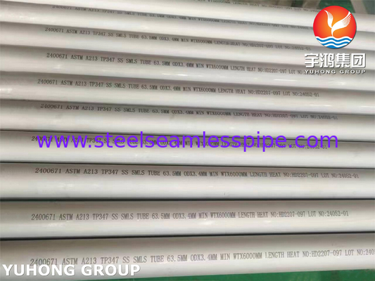 Naadloze ASTM A213 TP347 buizen voor hoge temperatuuromgevingen
