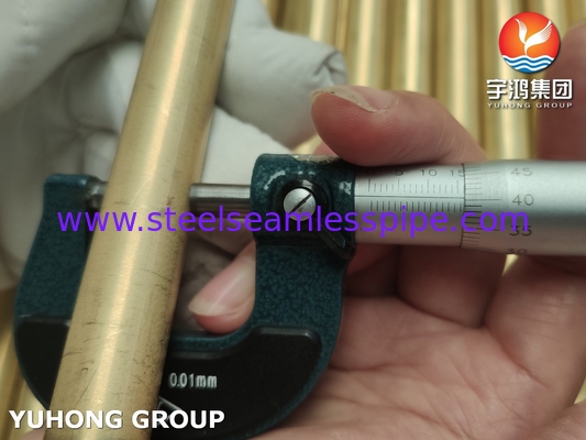 JIS H3300 C6872T / ASTM B111 C68700 Aluminium messing buis Warmtewisselaar buis