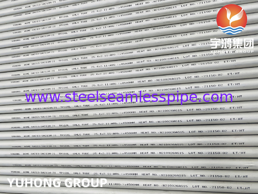ASTM A213 TP316 TP316L naadloze buizen van roestvrij staal
