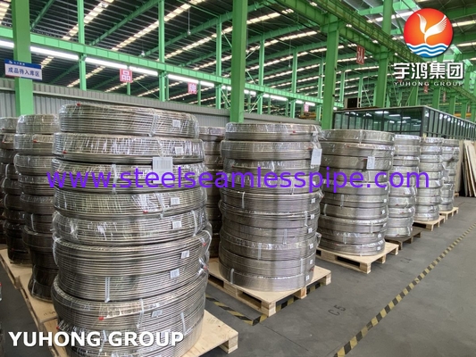 ASTM A269 TP316L Naadloos buisje van roestvrij staal spoel NACE MR0175 Naleving