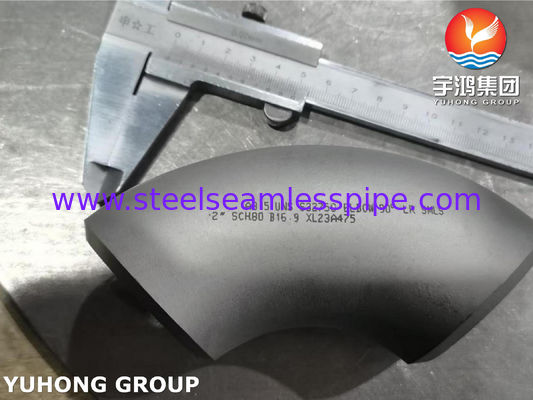 ASTM A815 S32750 Duplex roestvrij staal montage Elbow 90 graden lange straal Buttwelded