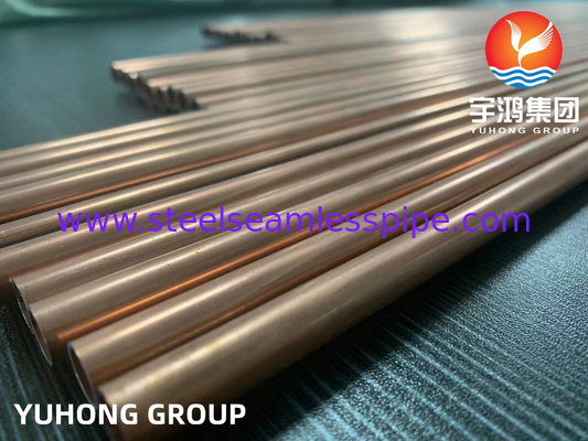 10 * 0,7MM koper gecoate bundy tube, koper gebrazen dubbele wand laag koolstofstaal buis voor auto onderdelen