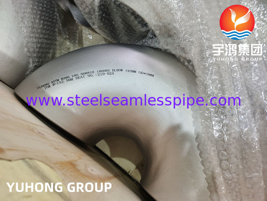 ASTM B366 UNS N08810 Incoloy 800H nikkellegeringsstaal met 180° ellebogen B16.9
