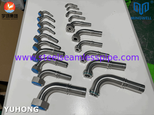 316L Hydraulische roestvrijstalen slang 90° Elbow