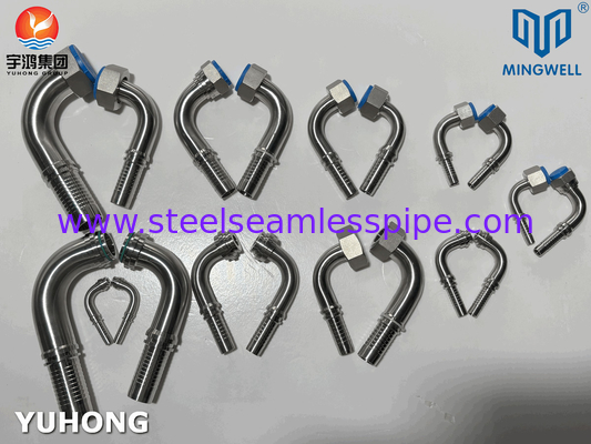 316L Hydraulische roestvrijstalen slang 90° Elbow