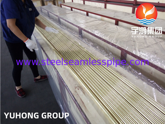 Koperen legering naadloos buis Admiralty Messing buis ASTM B111 C44300 C71500 C68700