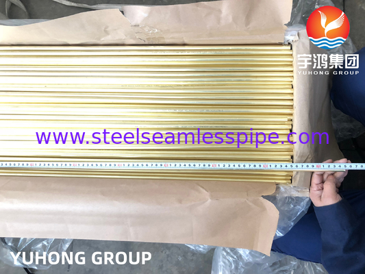 Naadloze buis van koperlegering ASTM B111 C70600,C44300,C71500 Zeewaterapparatuur Applicatie op en buiten de kust
