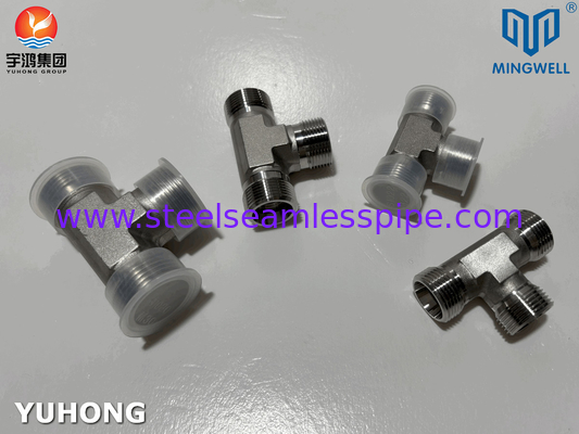 Roestvrij staal Adapter Tees NPT G PT SS316L Hydraulisch vormen