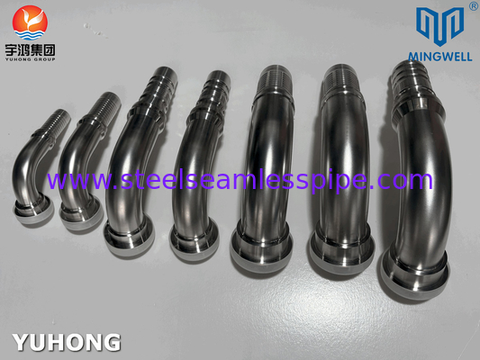 Stainless Steel Hose Fitting 90° SAE Flange SS316L Voor toepassing van slangbuisverbinding