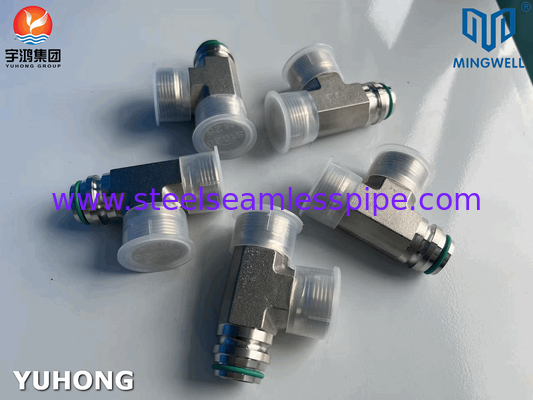 Roestvrij staal Adapter Tees NPT G PT SS316L Hydraulisch vormen