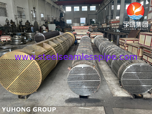 Shell And Tube Heat Exchanger API 660 ASME U Stamp Voor toepassing in de petrochemische industrie