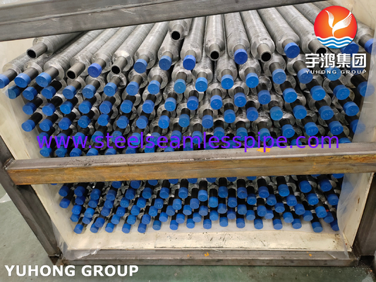 ASTM A210 GR.A1, Carbon Steel Embedded Fin Tube Met Aluminium Strip, 100% ECT