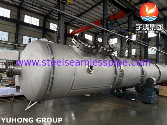 ASTM A312 TP316L naadloze buizen met ASTM A516 Gr 70 koolstofstaal schelp voor warmtewisselaar