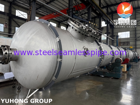 ASTM A312 TP316L naadloze buizen met ASTM A516 Gr 70 koolstofstaal schelp voor warmtewisselaar