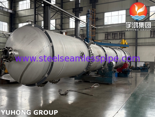 ASTM A312 TP316L naadloze buizen met ASTM A516 Gr 70 koolstofstaal schelp voor warmtewisselaar