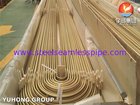 ASTM B395 / ASME SB395 C68700 U Bend Copper Alloy Tube voor Warmtewisselaar