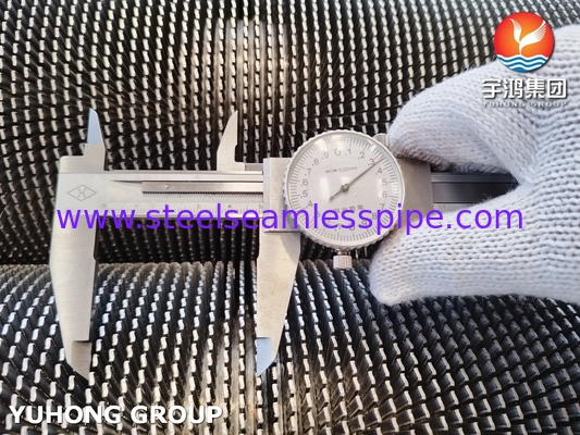 HFW Geraasde Fin Tube ASTM A312 TP304H roestvrij staal met SS304 convectie spoel