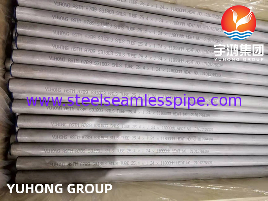 ASTM A789 UNS S31803 SAF2205 Duplex Steel Seamless Tube in agressieve omgevingen