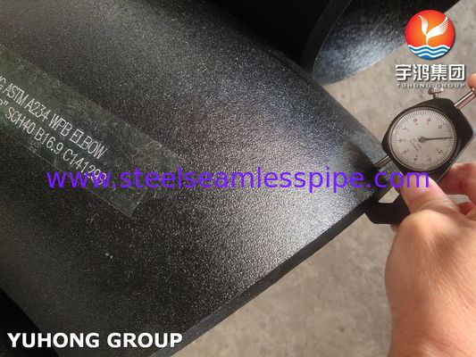 ASTM A234 WPB Koolstofstalen Fitting Elleboog 45 GRADEN Lange Radius Achterlas B16.9