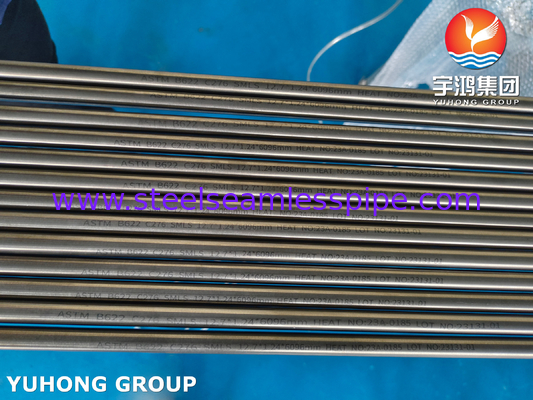TUBERIA DE NIQUEL HASTELLOY TUBE ASTM B622 Hastelloy C276 Olie en gas raffinage