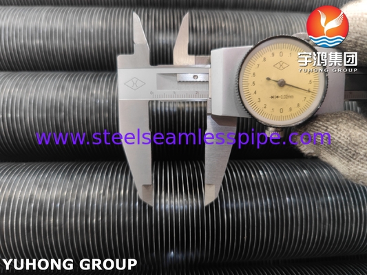ASME SA209 TP304 Roestvrij staal ingebouwde vinnenbuisvinnen type G met aluminium 1060 vinnen