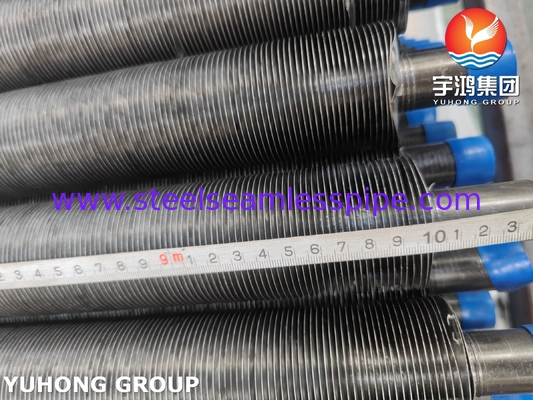 ASME SA209 TP304 Roestvrij staal ingebouwde vinnenbuisvinnen type G met aluminium 1060 vinnen