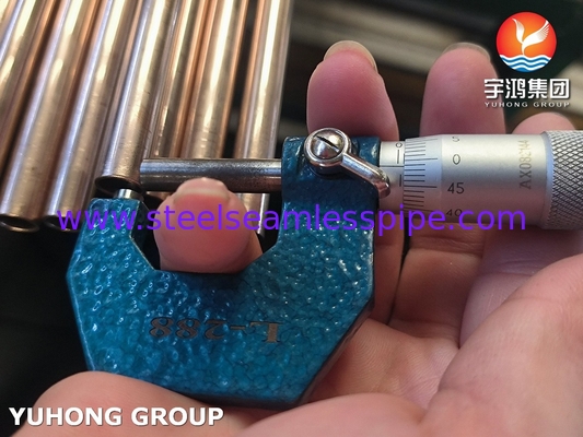ASTM B111 C70600 Naadloze buizen 90 10 Cu-Ni-legering