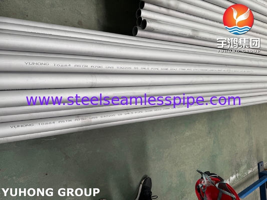 ASTM A790 / ASME SA790 S32205 Duplex Steel Seamless Pipe voor olie- en gasindustrie