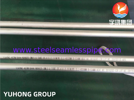 Inconel 625 naadloos buis ASTM B444 UNS NO8825 voor warmtewisselaar
