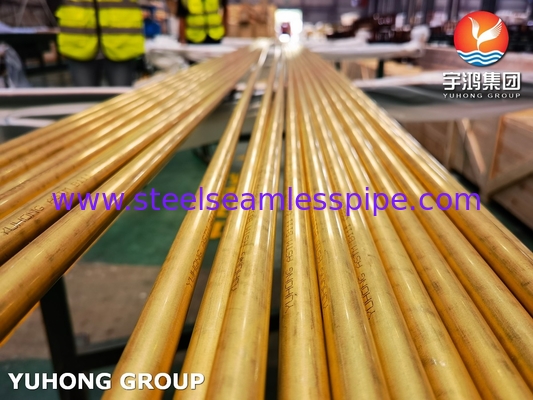 ASME SB111 C68700 Naadloze messingbuizen O61 voor warmtewisselaar