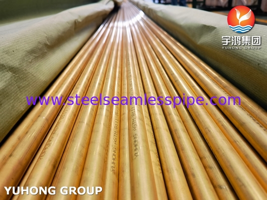 ASME SB111 C68700 Naadloze messingbuizen O61 voor warmtewisselaar