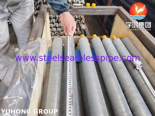 Rustvrij staal Fin Tube ASTM A249 TP304L L-type met aluminiumstrook voor luchtkoeler