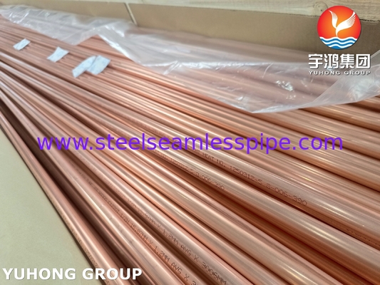 Copper Alloy Tube JIS H 3330 C1220T Copper Nickel Seamless Condenser Tubes
