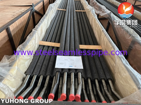 ASTM A213/ ASME SA213 T22 HFW Gegroefde Fin Tube Twee Poorten Kunnen U-bocht Zijn Voor Warmteterugwinning Stoomgenerator
