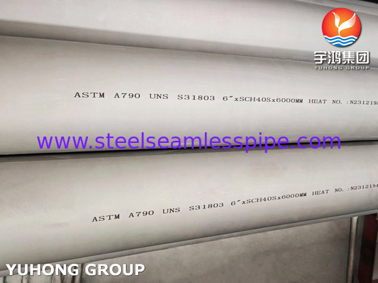 ASTM A790 / ASME SA790 S31803 Duplex Roestvast Stalen Pijp