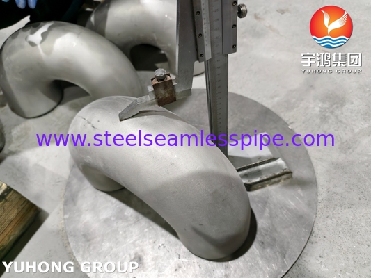 ASTM A403 / ASME SA403 WP321H Roestvrijstalen Fitting Naadloze 180° Elleboog B16.9
